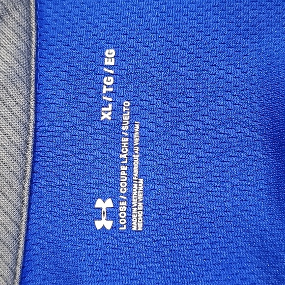 Under Armour blue XL loose fit short sleeve athletic polo - Picture 5 of 6